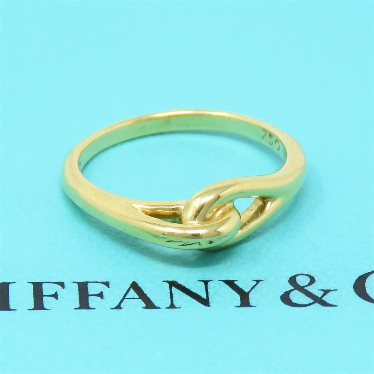 NYJEWEL Tiffany & Co. 18k Yellow Gold Knot Hook Ring | eBay
