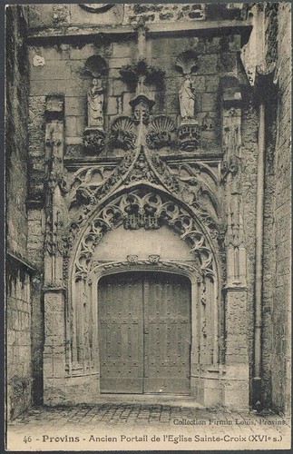 PROVINS 77 Portail CPA écrite à Mme BONNARIC Marché aux Fleurs Montpellier 1925
