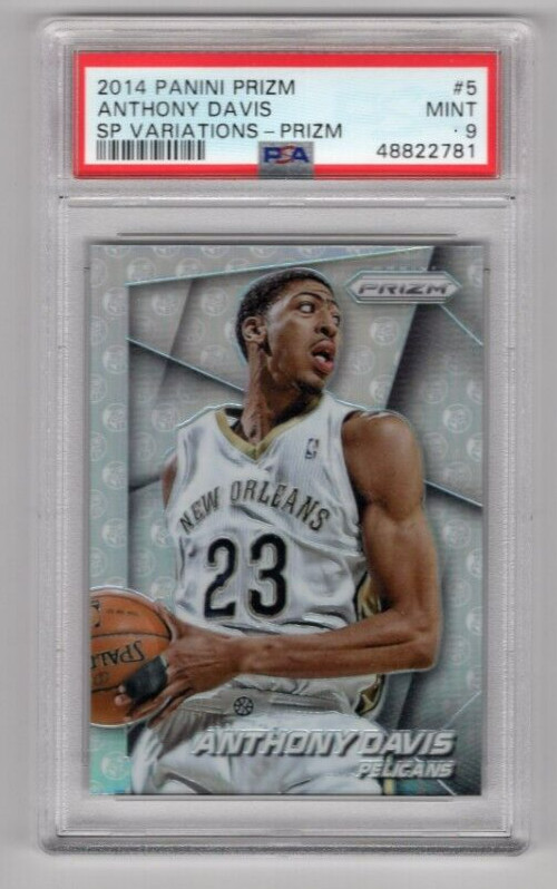 2014 Panini Prizm #5 Anthony Davis SP Variations Prizm PSA 9