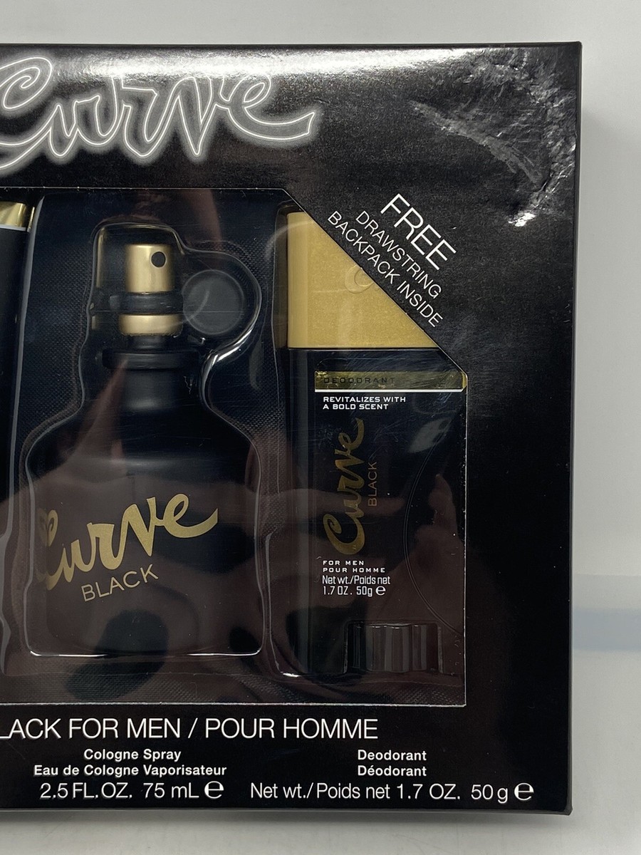 Curve Black for Men by Liz Claiborne 4pc Fragrance Gift Set New in