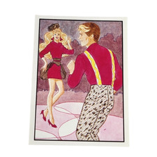 VINTAGE 1989 MATTEL FIGURINE PANINI BARBIE ALBUM STICKER NOS NEW OLD STOCK  122