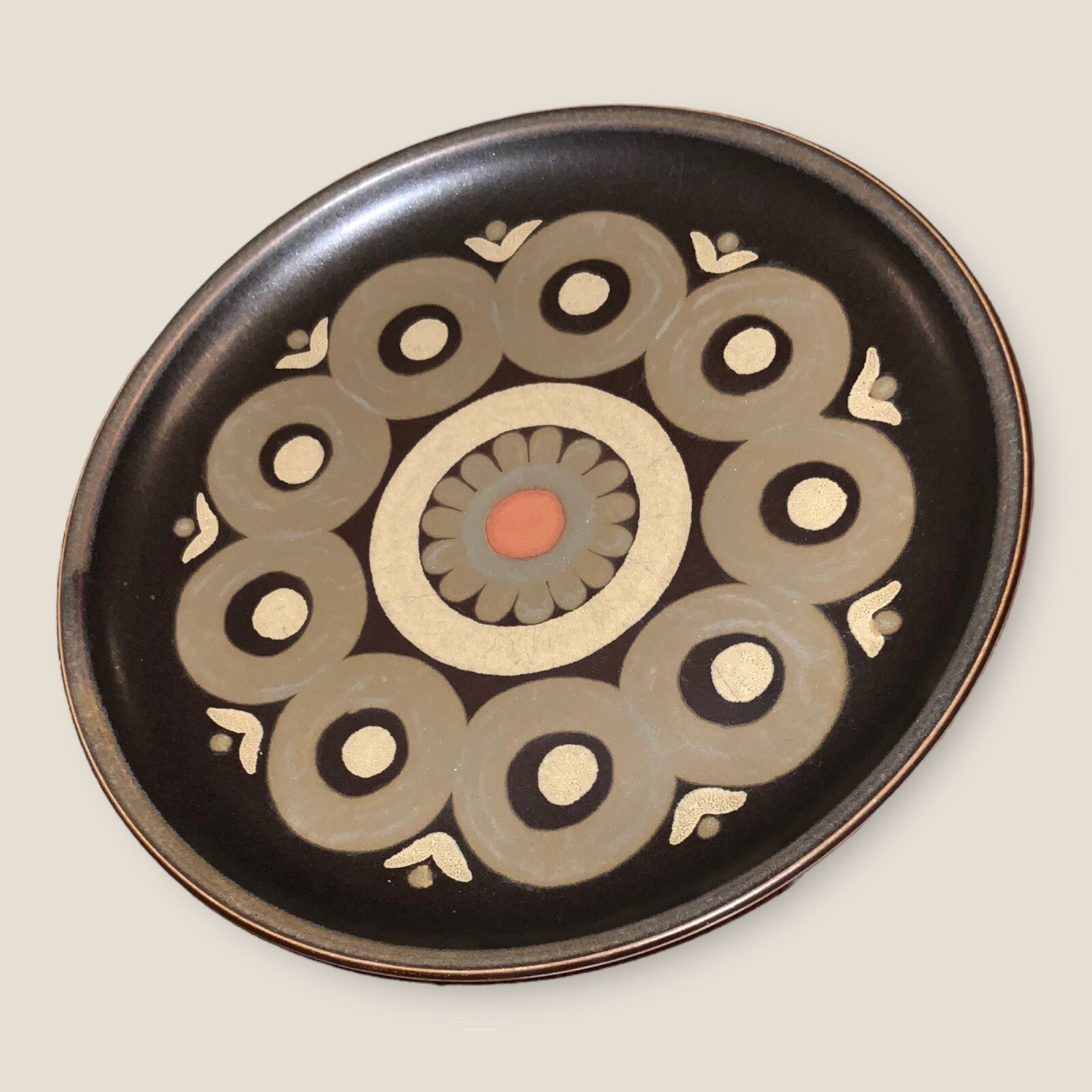 Denby Arabesque 3x Dinner Plates 10” Stoneware Gill Pemberton Good