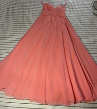 Mari Lee Women’s Pink Formal Gown Long Chiffon Dress Size 4