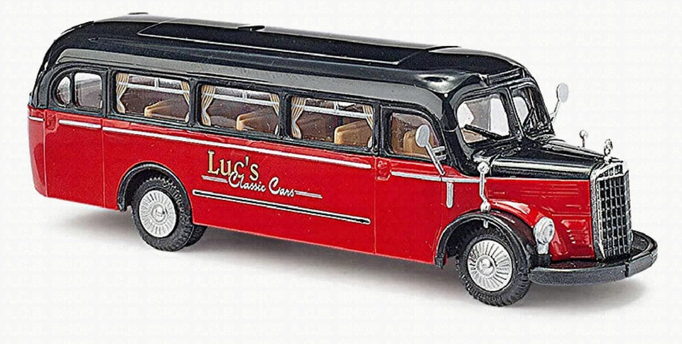 Mercedes-Benz O-3500 Bus Luc ´ S Belgio Sonderfahrt Lusso Pura ! 1:87 Busch - Immagine 2 di 2