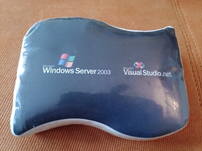 Vintage Microsoft Windows Server 2003 Visual Studio.Net Compressed White T-shirt