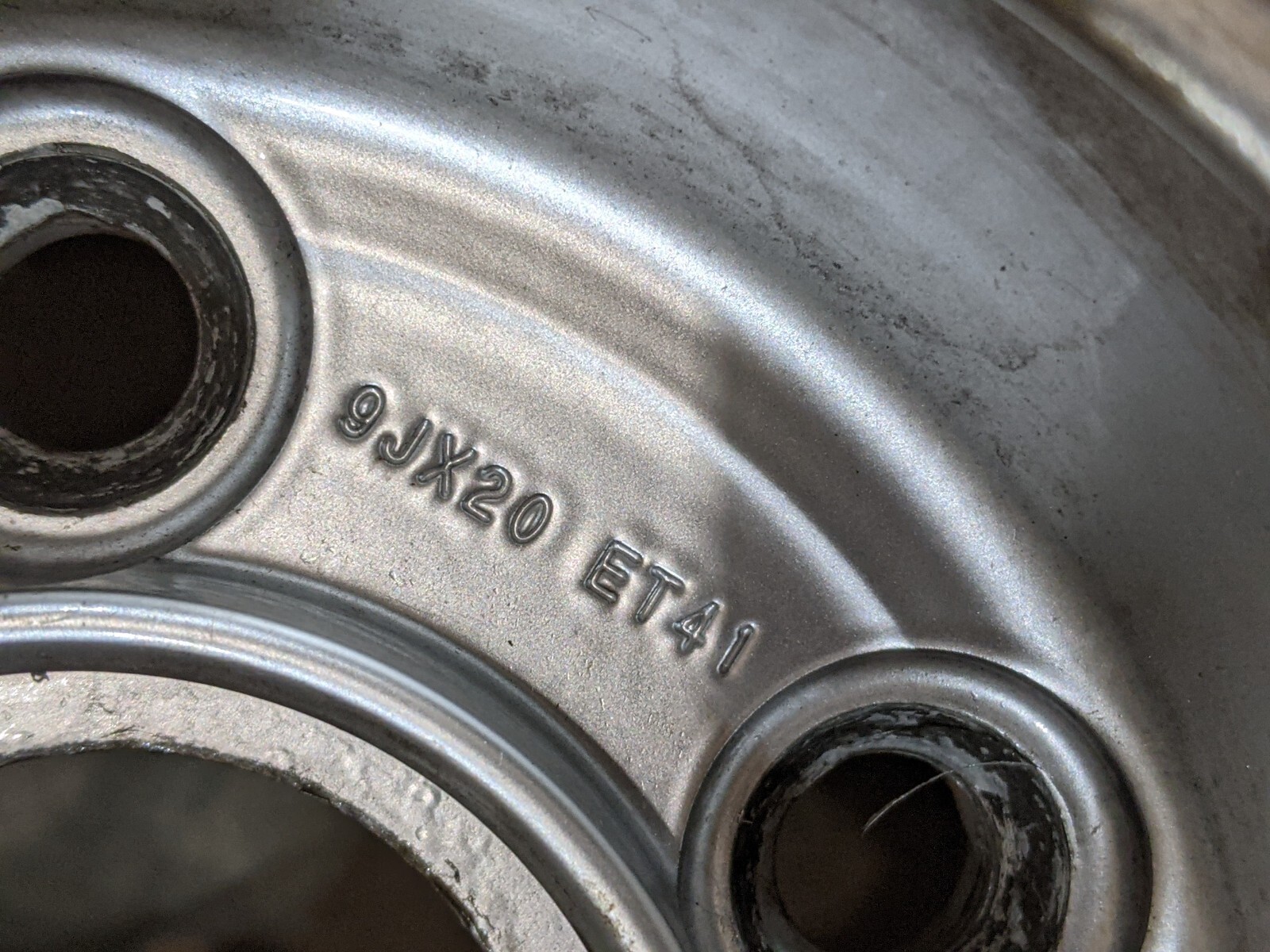 silver & polished Bentley Continental flying spur mulliner 7 spoke OEM wheel 20