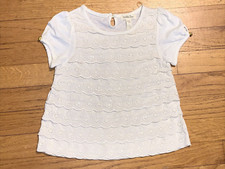Matilda Jane Cream/Ivory Eyelet Shirt/Top Size 4