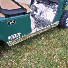 EZGO TXT Golf Cart Diamond Plate Rocker Panels Set 1996 