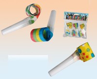 Papier-TrÖTen Party-Pfeifen Karneval Geburtstag Silvester PapiertröTen 6 StüCk