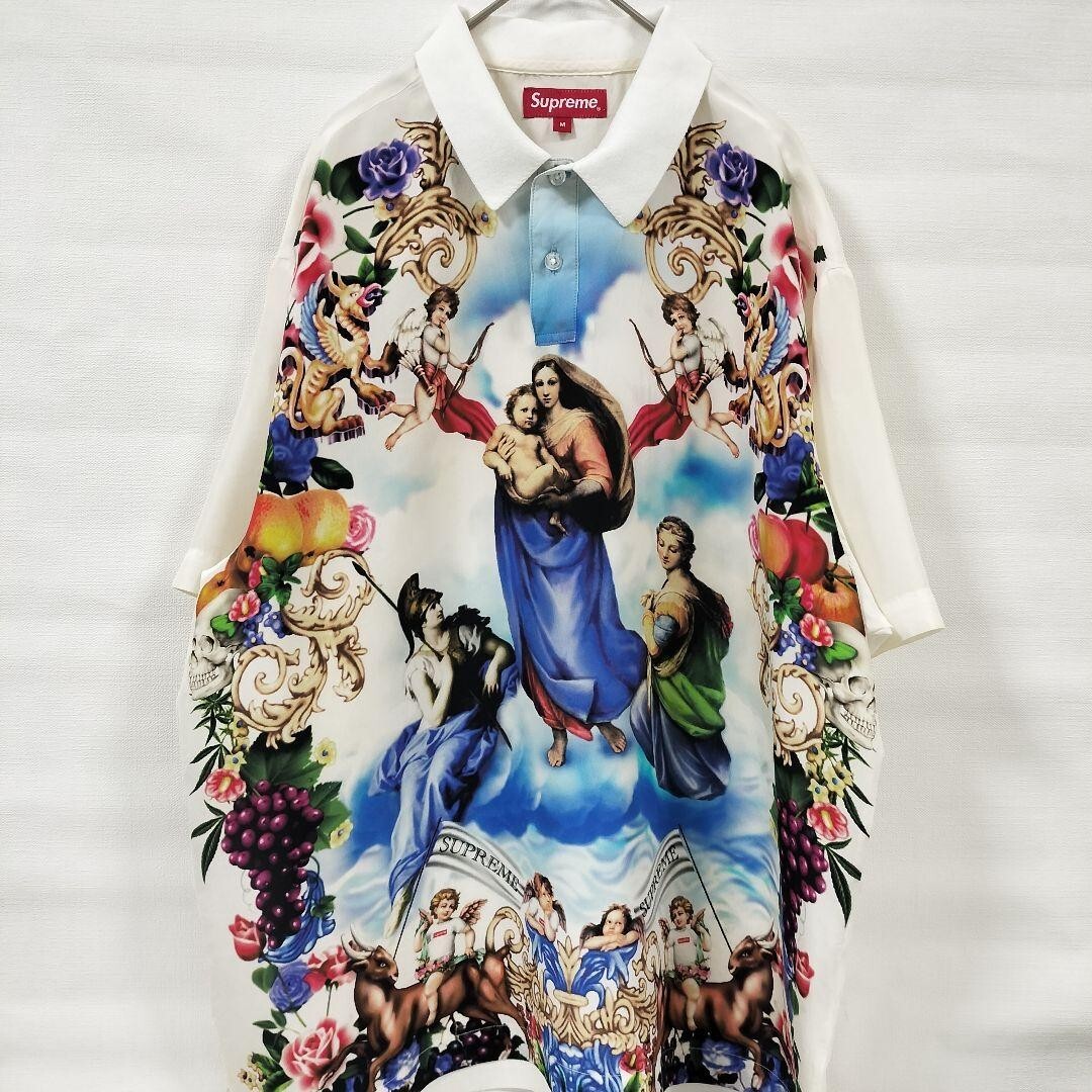 Supreme Heavenly Silk Polo Mサイズシルクシャツ