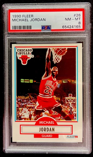 1990 Fleer #26 Michael Jordan GOAT PSA 8 NM-MT Freshly Graded ENN Cards