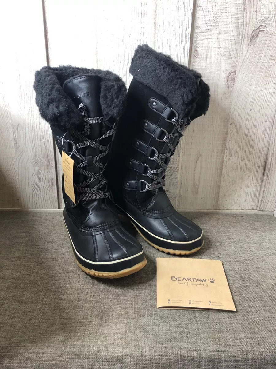 Black bearpaw clearance boots size 10