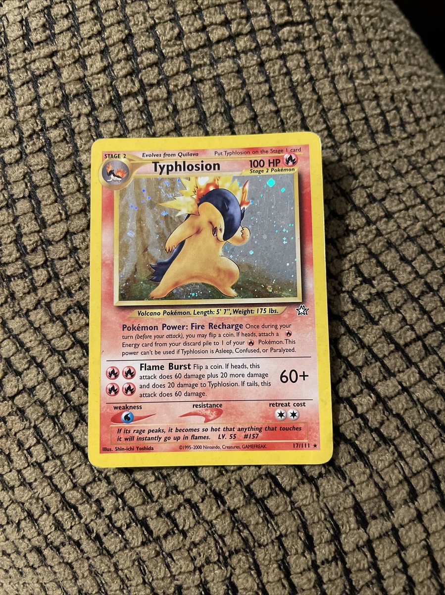 rare typhlosion pokemon card Ethan's (Illustration Rare) 190/182 Destined Rivals Pokmon You may search your deck for up to that number of Fire Energy cards and attach them to 1 of your Fire Pokmon Typhlosion Card Prices & Value