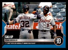 2022 Topps Now Blue Parallel #857 Ryan Kreidler Tigers (Call Up) 43/49