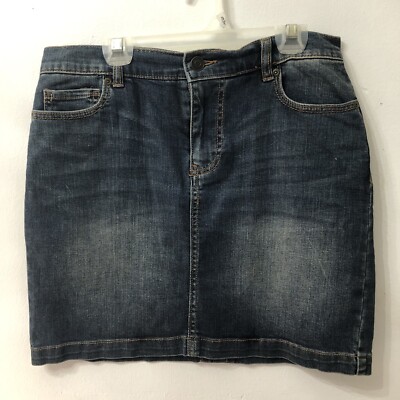 Joe Fresh Women's Blue Jean Mini Skirt Medium Wash Waist Size 30