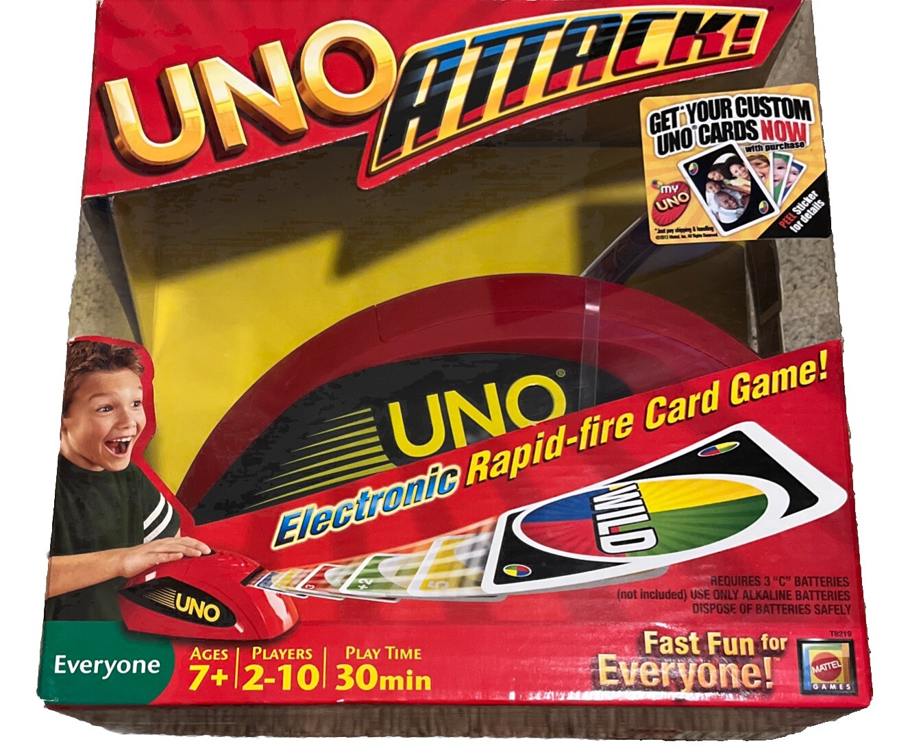 Uno Gun Mattel T8219 UNO Attack Card Game for sale online | eBay
