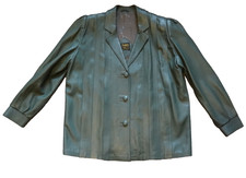 Sams Samuel Chorbadjian Green Leather Jacket Retro From Limassol Cyprus 80s 90s