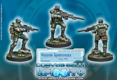 INFINITY Pr Spetsnaz Kazak Spetsnazs Sniper Ariadna TAK Corvus Belli CB spTeam