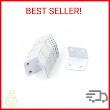 L Bracket White Karcy Angle Bracket Corner Braces 1x1.2"(LxW) Stainless Steel Pa