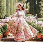 NWOT $3,750 Zimmermann Kaleidoscope Bell Sleeve Gown Leo Zodiac Maxi Dress AU0
