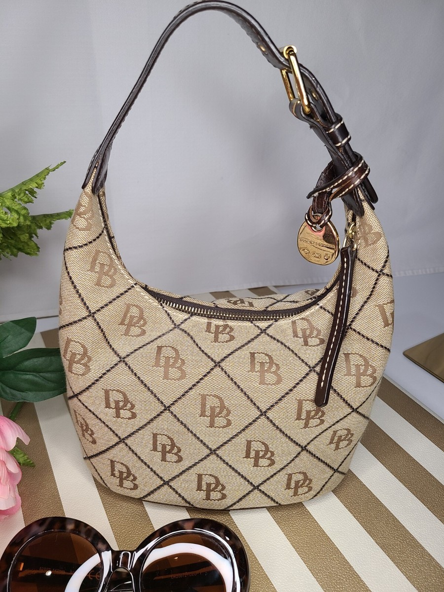 Vintage Dooney & Bourke Saddle Brown Leather Bucket Hobo Bag Dooney & Bourke Vintage Signature Dooney & Bourke Hobo  main image 4