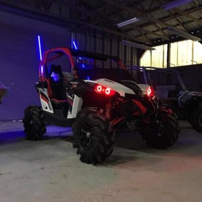Can-Am Halo Rings Angel eye Full set 4 Renegade / commander / Maverick - Red