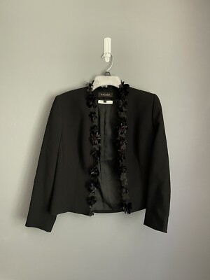 Escada Wool Floral Blazer/ Cardigan Size EU38