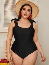 Women's Tie Shoulder One Piece Swimsuit New Select Your Color  Size