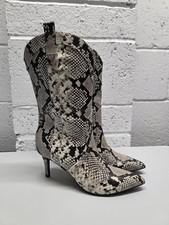 Guess Snakeskin Stiletto Boots Uk7
