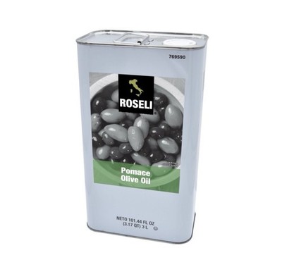 OIL, OLIVE POMACE IMPORTED ITALY SALAD & FRYING 4 TINS, Case Of 4 3 Liters