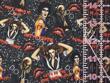 Custom 100% Cotton Woven Fabric Rocky Horror Picture Show By the 1/4 Yard 9x56