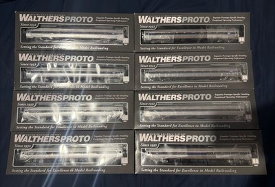 Walthers Proto Amfleet Cars Phase 6 with new upgraded Proto Wheel Trucks Ho