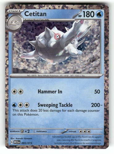 Cetitan 005/015 holo Promo McDonald's Collection 2023 Pokemon MP Anesaki Dynamic