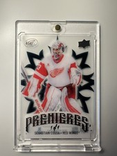 2024-25 Upper Deck Ice Hockey Ice Premieres Sebastian Cossa Black 1/1 #184