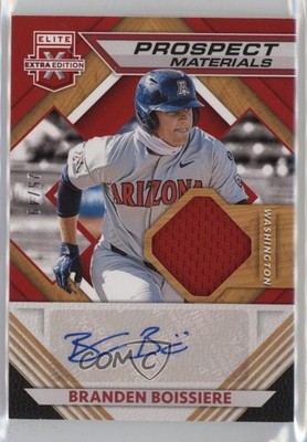 2021 Panini Elite Extra Edition Red 25/49 Branden Boissiere #PMS-BB Auto 06z2