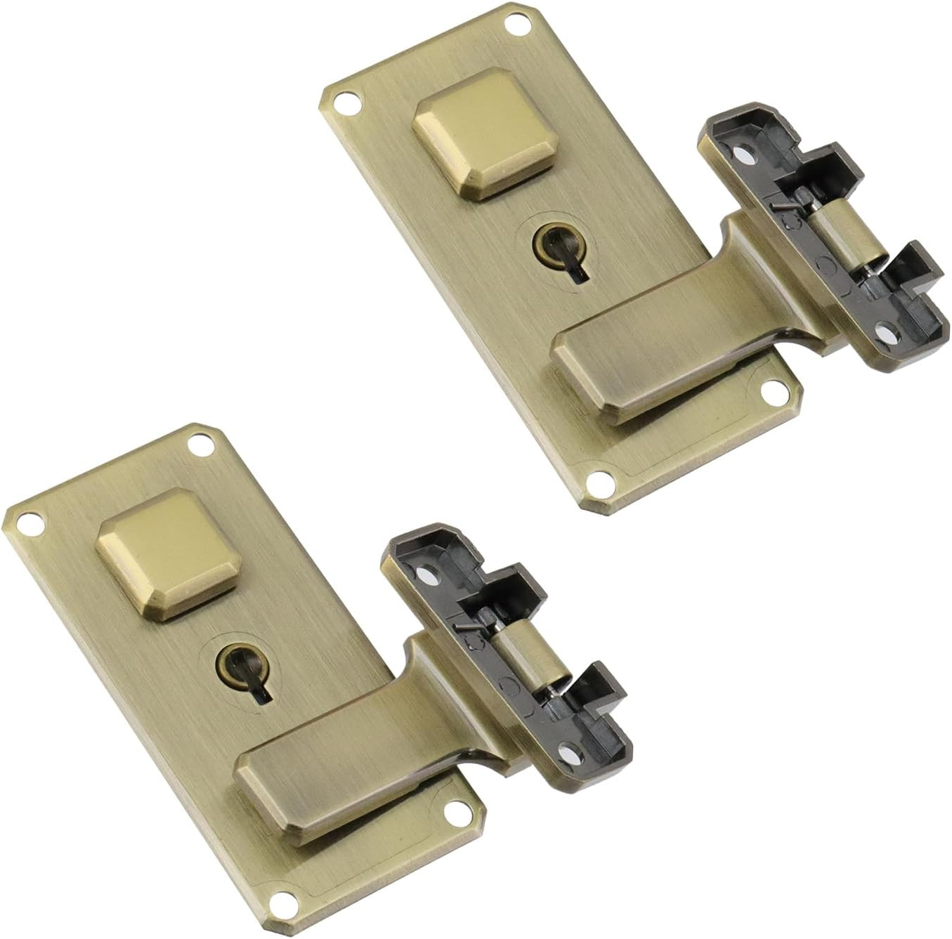 Combination Lock Iron Tool Box Hasp Lock 2pcs With Screws