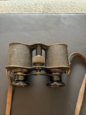 Antique Binoculars In Leather Case