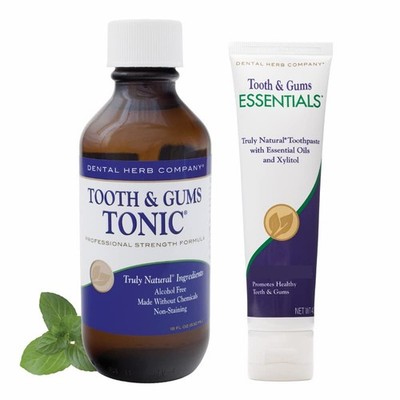 Dental Herb Company - Tooth & Gums Tonic (18 oz.) Mouthwash and Essentials Pa...