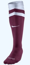 NIKE Classic Vapor Soccer Socks Cardinal Red White Mens S Youth Shoe 3y - 5y