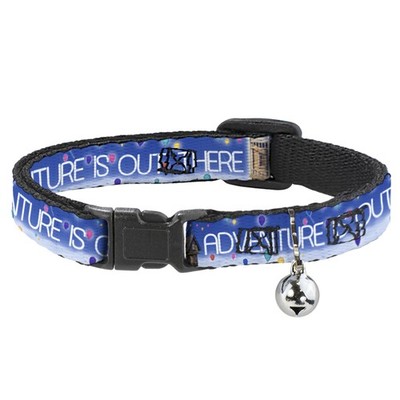 Cat Collar Breakaway with Bell ADVENTURE IS OUT THERE/Carl on Porch/ (US IMPORT)