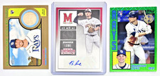 2022 Heritage High # Josh Lowe RC ROOKIE Clubhouse GOLD /99 SP! Game Used Bat!