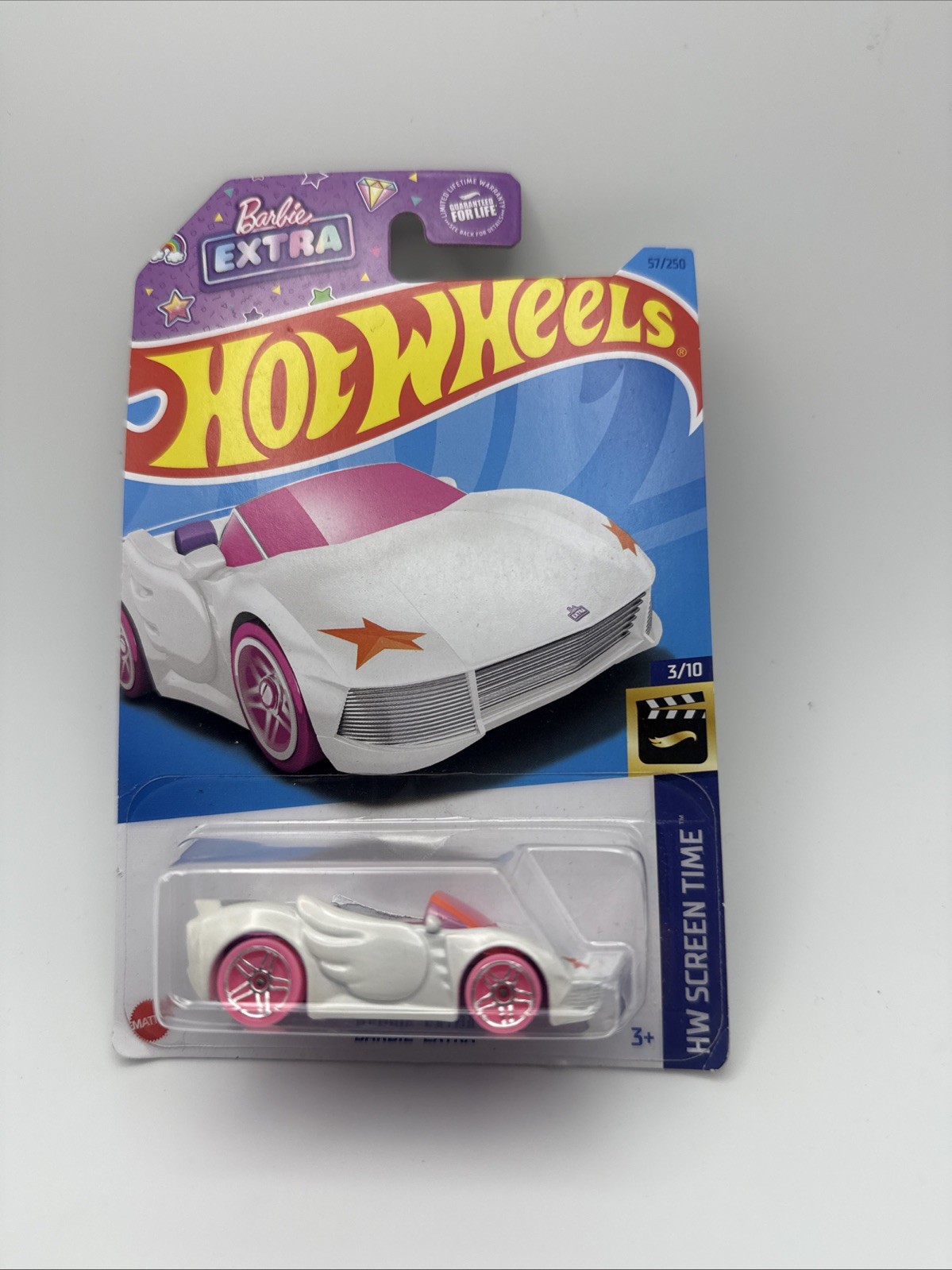 2023 Hot Wheels White Barbie Extra 57/250 HW Screen Time 3/10