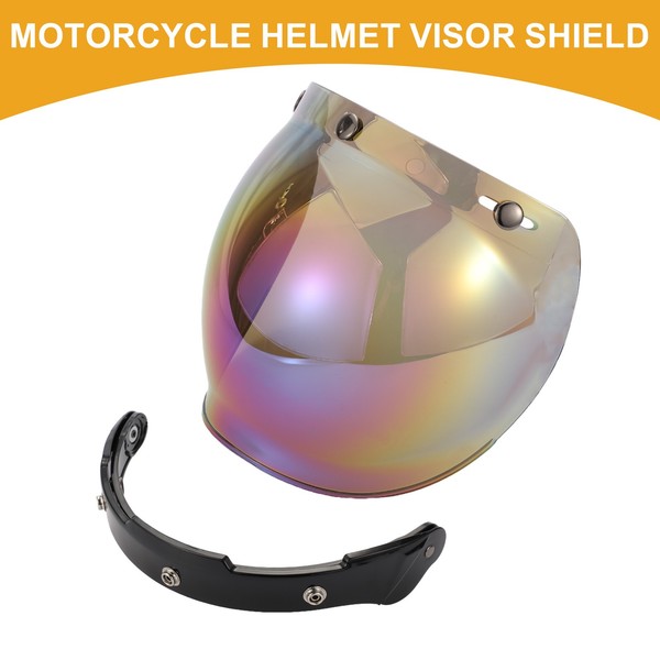 Universal Motorradhelm Visier Schild Motorradhelm Visier Ersatz Anti-Uv Harz #-image