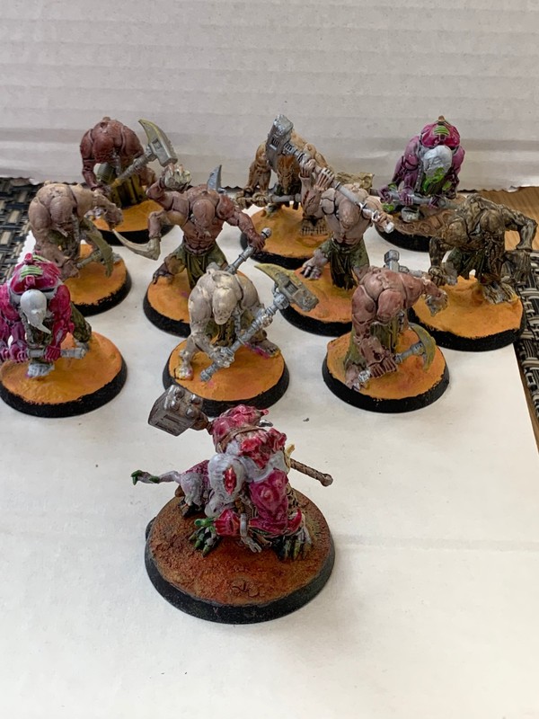 Warhammer 40k Genestealer Cults: Aberrants x10 + Abombinant leader miniature
