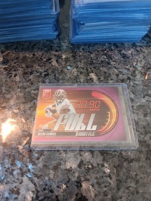 2025 Donruss Elite Deebo Samuel /49 FULL THROTTLE PURPLE SP # 25 San Francisco
