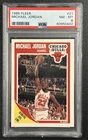 MICHAEL JORDAN PSA 8 1989-90 FLEER #21 SCORING AVERAGE LEADER BULLS 0442