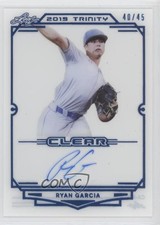 2019 Leaf Trinity Clear Auto Blue 40/45 Ryan Garcia #CA-RG2 Auto 03j5