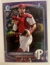 2025 Bowman Chrome Alirio Ferrebus 1st Purple Mojo #d 205/250