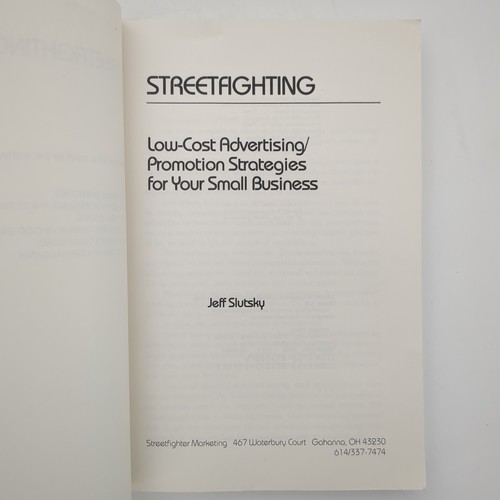 Jeff Slutskys Streetfighting Marketing Business Strategy Ads Softcover Book 1984 - Picture 6 of 24