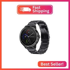 FINTIE 20mm Metal Bands Compatible with Garmin Vivoactive 6/5/3/3 Music, Venu Sq